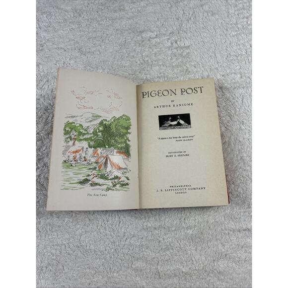 Arthur Ransome PIGEON POST 1937 - 4th Impression, Illustrated Mary Shepard - Picture 3 of 12